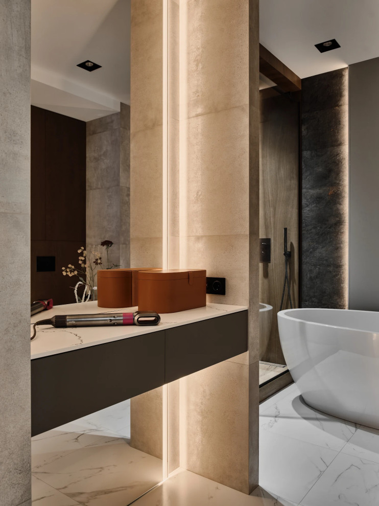 Дизайн проект ванной "ЖК Две эпохи"