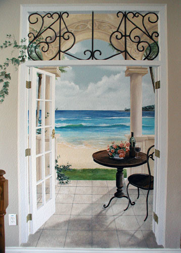 Landscape Murals eclectic-entry