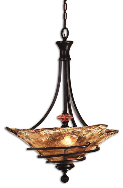 Uttermost Vitalia 3-Light Oil Rubbed Bronze Pendant