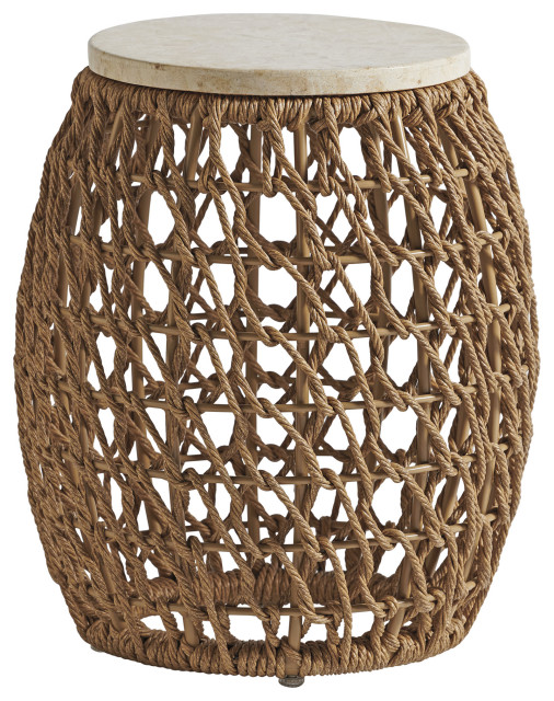 Round Accent Table - Beach Style - Outdoor Side Tables - by Lexington ...
