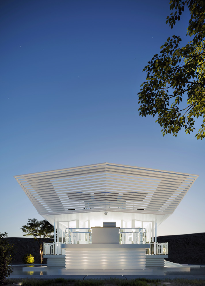 Морской гигант концепция дома с аквариумом растений