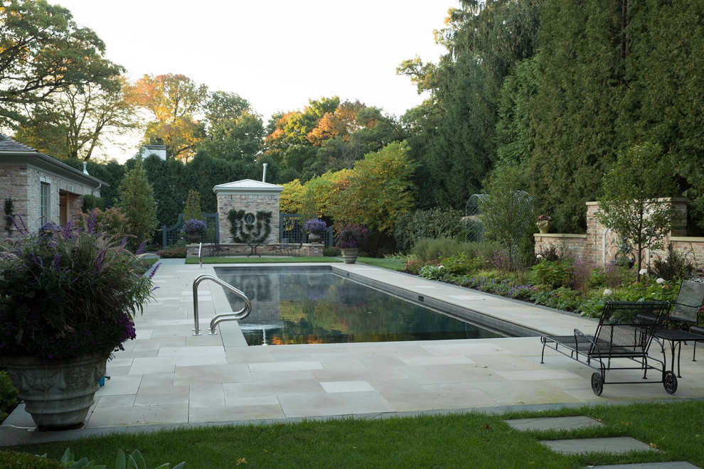 Inspiration for a transitional pool remodel in Chicago