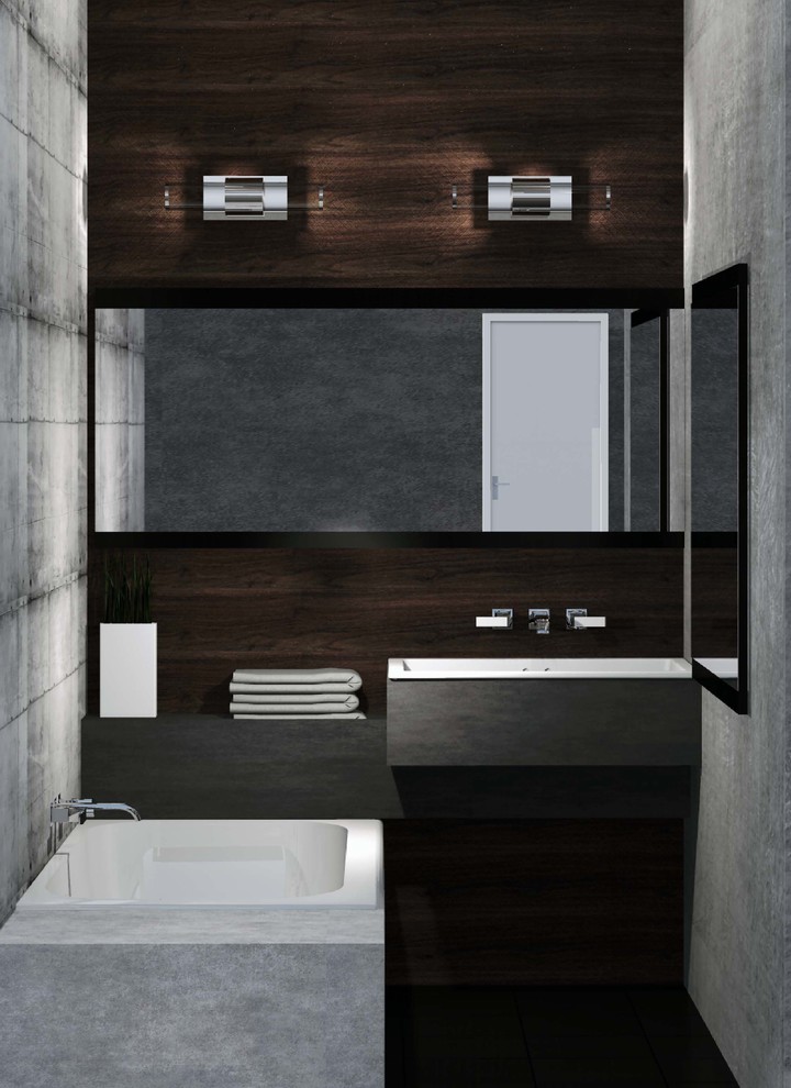 Квартира в современном стиле с элементами лофт