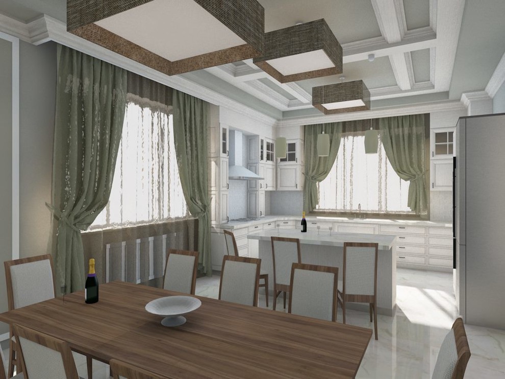 Интерьер коттеджа в классическом стиле