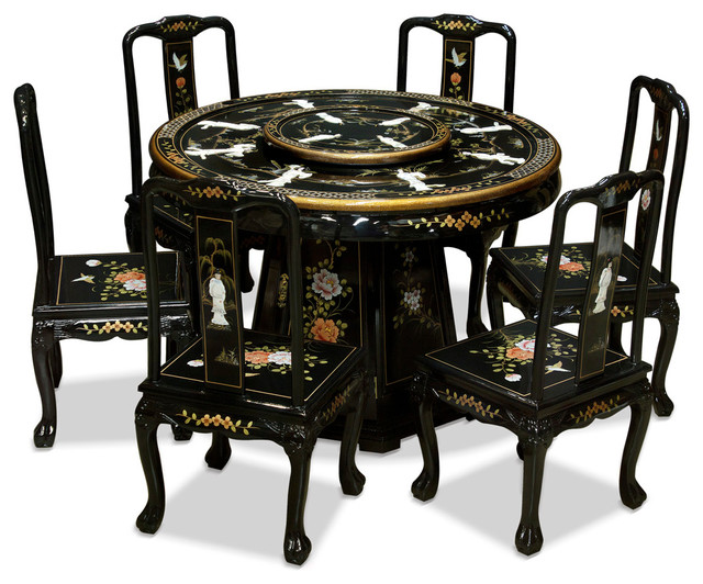 Round Black Dining Room Table : Modern Round Pedestal base Dining Table with a dark ebony ... / 23 best round dining room tables for cozy feasting.