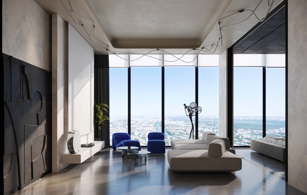 Квартира-студия в небоскребе.