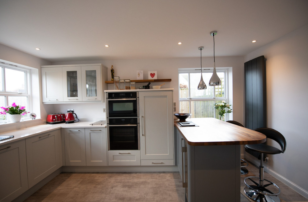 Design ideas for a medium sized modern kitchen in Gloucestershire.