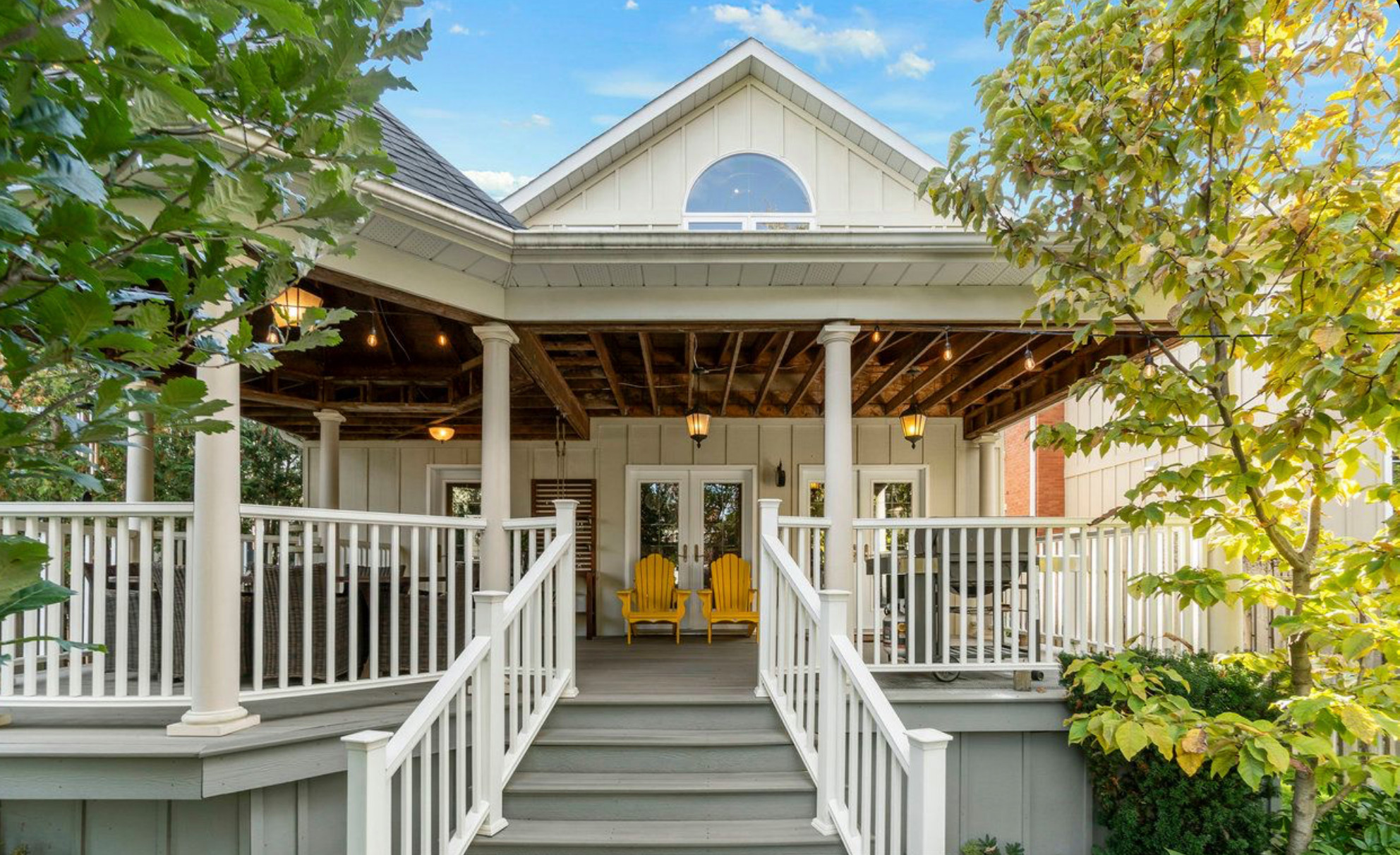 New rear covered porch