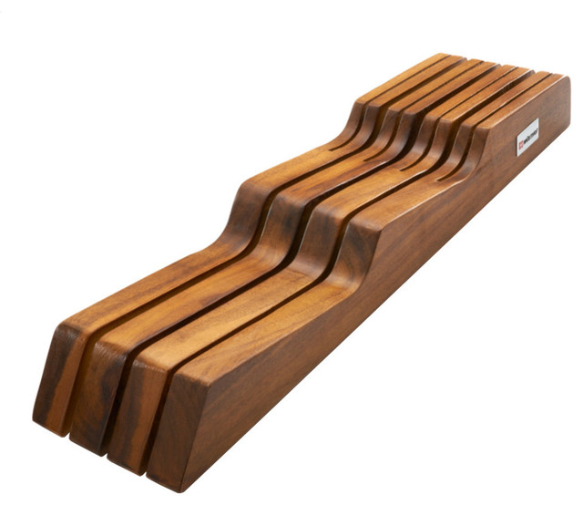 Wusthof Acacia In Drawer 7 Slot Knife Organizer Tray