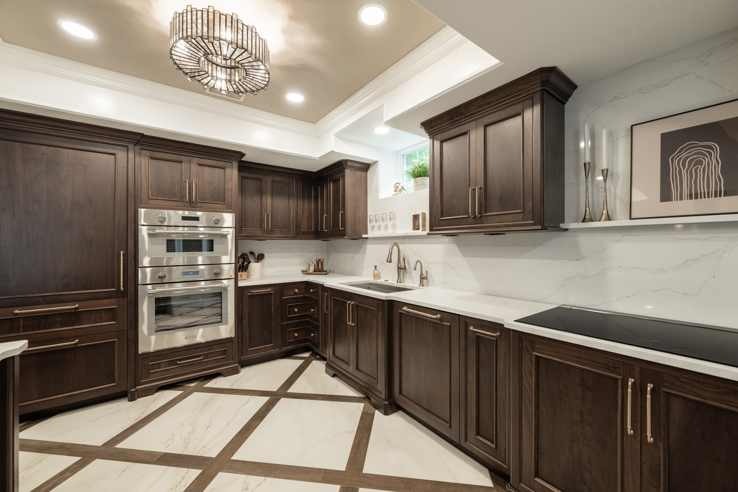 A Luxe and Timeless Lower-Level for Entertaining