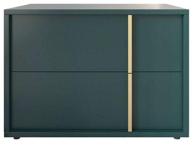Green Wood Nightstand