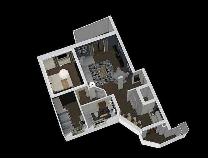 Proposta di progetto per un appartamento di 65 mq