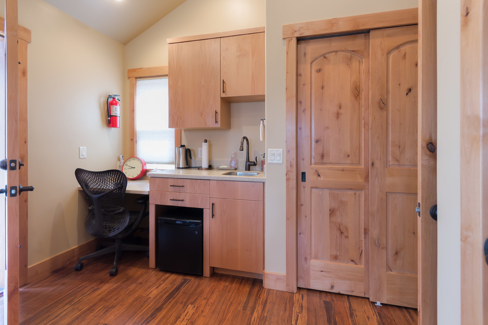 Example of a mountain style kitchen design in Phoenix