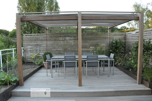 Terrasse de Charme en r&eacute;gion Parisienne contemporary-deck