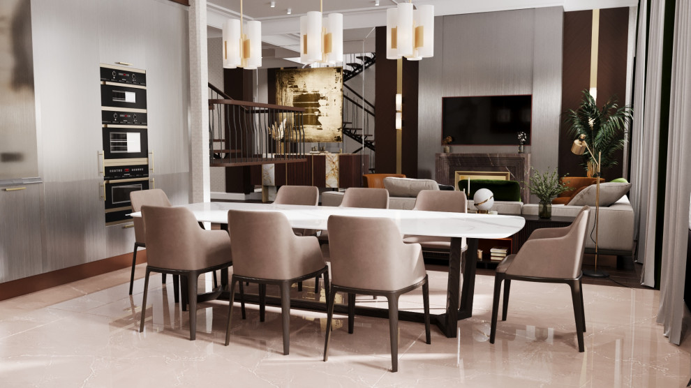 Дизайн интерьера квартиры в ЖК «Mon Cher», 190 м2