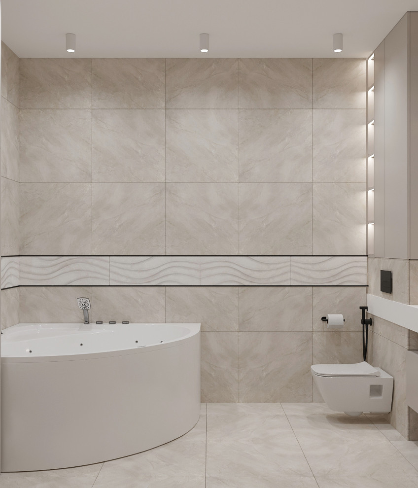 Дизайн проект ванной и санузла ул. Новая