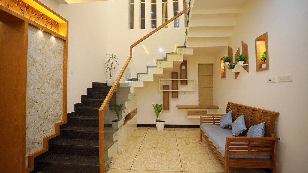 Photo of an Indian staircase in Bengaluru.