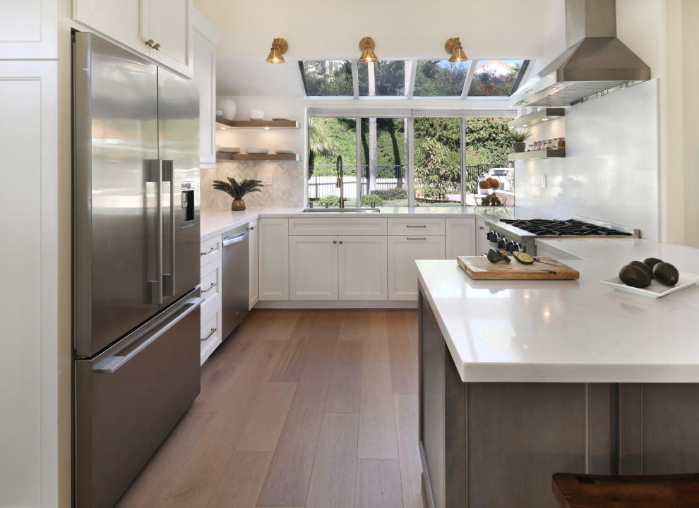 Inspiration for a transitional kitchen remodel in Orange County