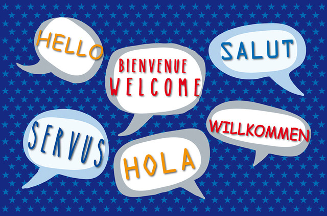 "Welcome" Multilingual Gallery Door Mat, Small