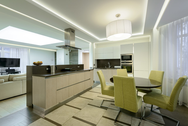 Таунхаус на ул.Бардина contemporary-kitchen