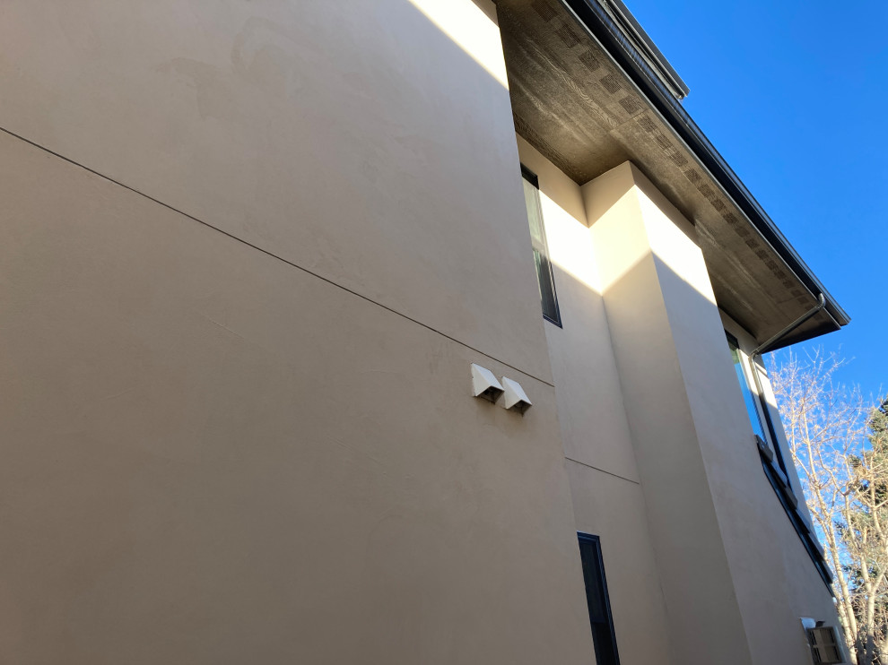 Example of a minimalist exterior home design in Denver
