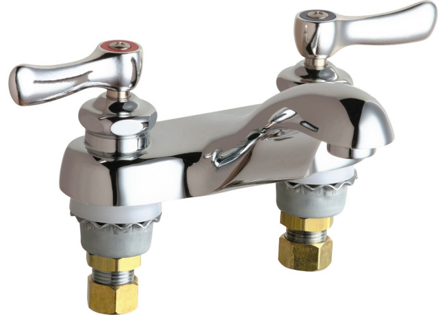 Chicago Faucets 802-AB Centerset Bathroom Faucet - Chrome