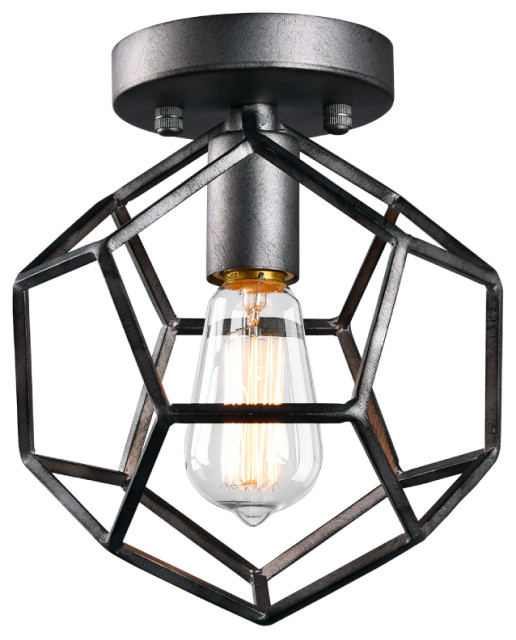 Matteo Lighting Geometry Series Traditional Flush Mount ...