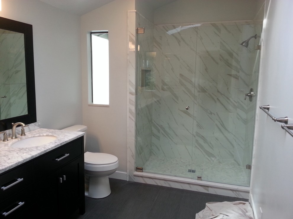 Bathroom - modern bathroom idea in Seattle