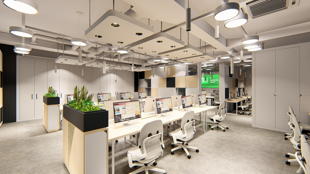 Концепция интерьеров офиса телекомпании НТВ