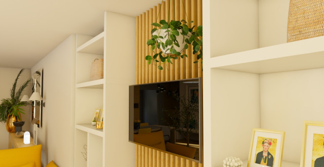 Marignane contemporary-vardagsrum