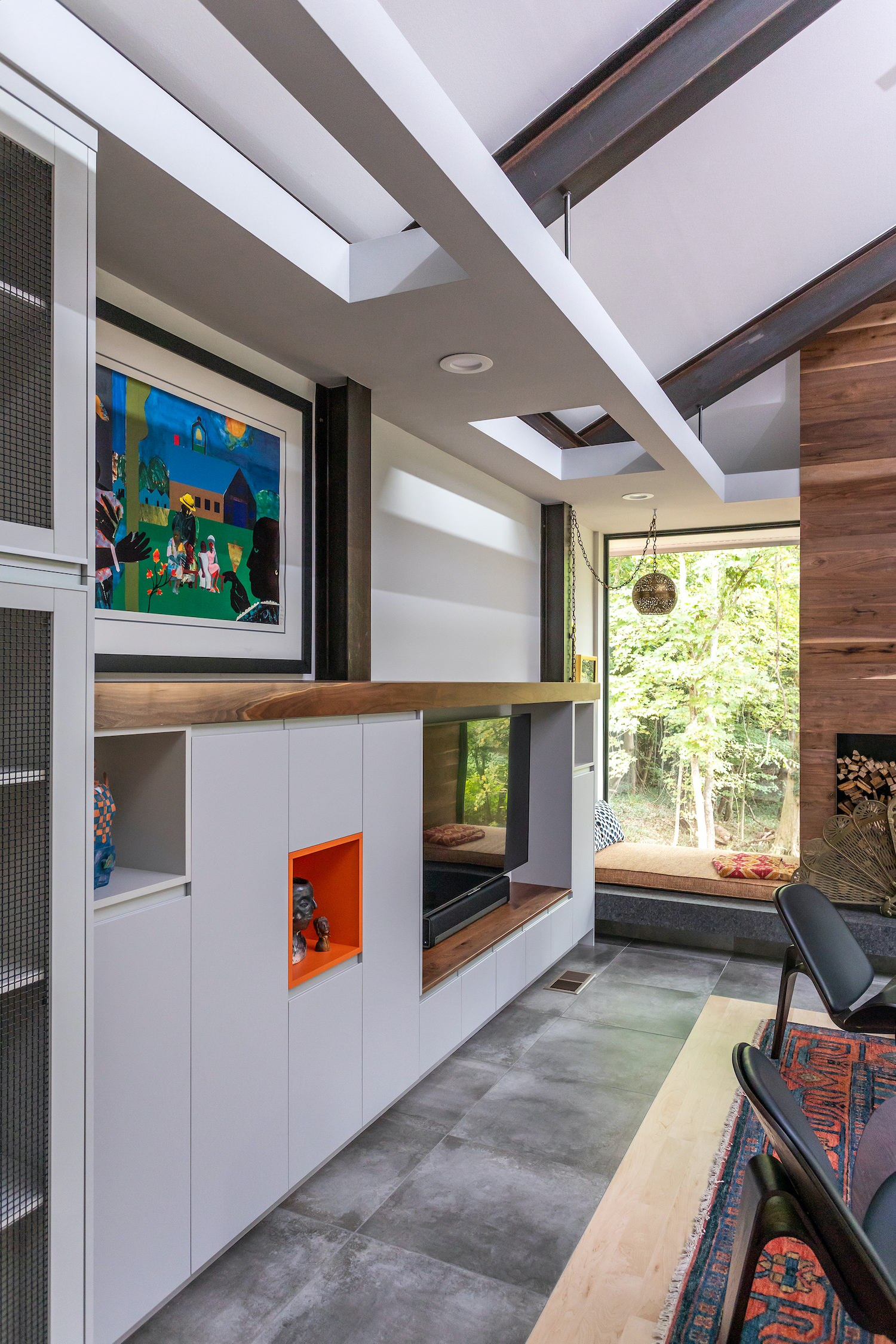 Living room built ins