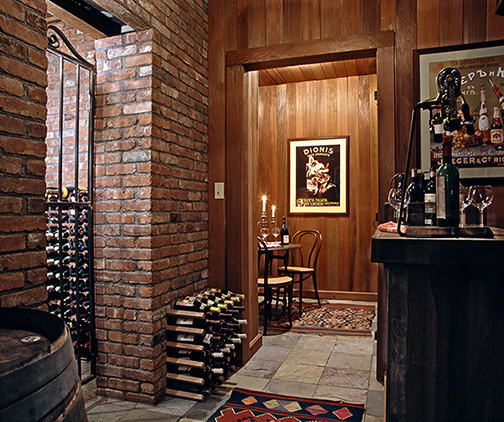 This is an example of a traditional wine cellar in New York.