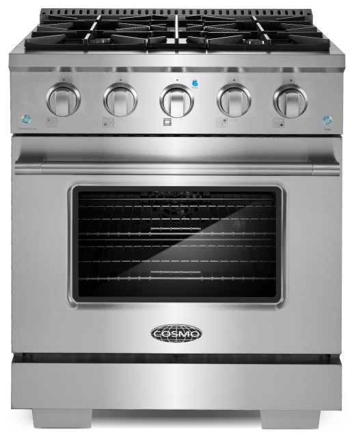 Cosmo 30" Freestanding Gas Range with 4 Italian Made Burners