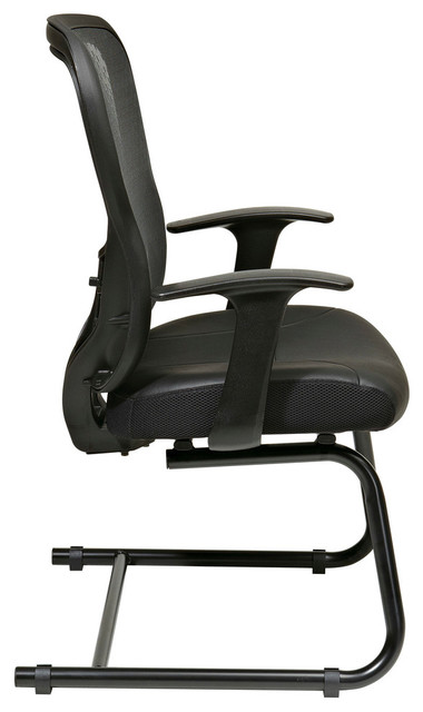 Deluxe R2 Spacegrid Back Visitors Chair With Fixed Arms - Contemporary ...