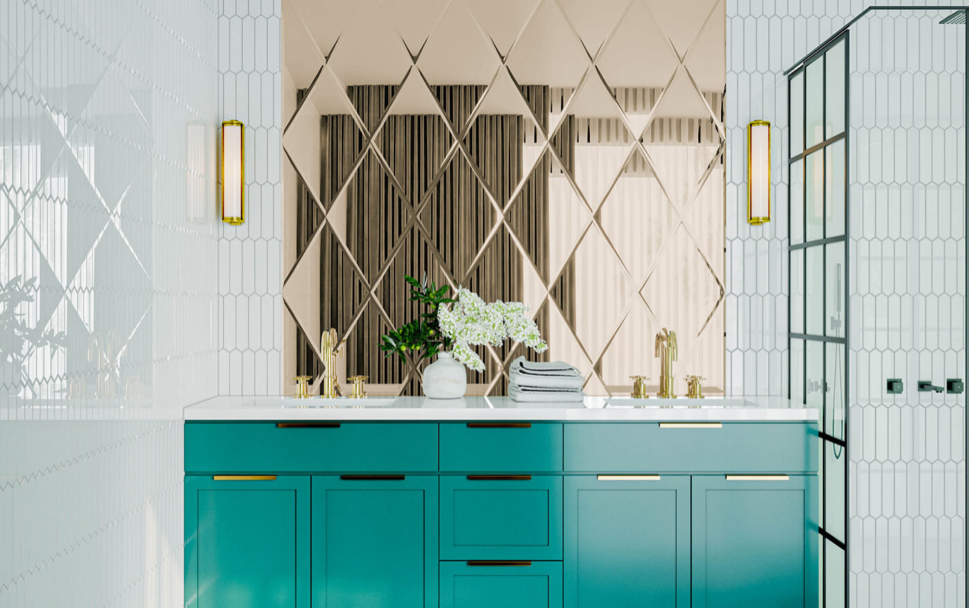 Зеркальное панно Рига