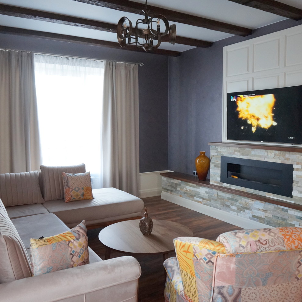 Реализованный интерьер загородного дома