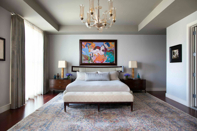 Transitional Bedroom nyklassisk-sovrum