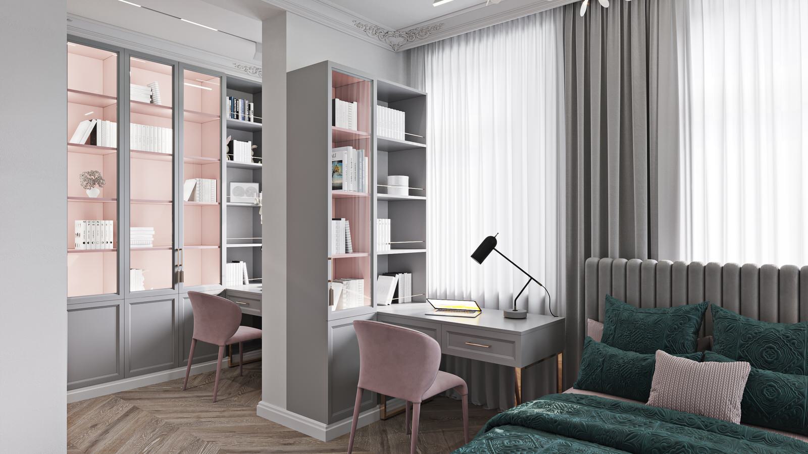 Квартира с сочными цветовыми акцентами для большой семьи