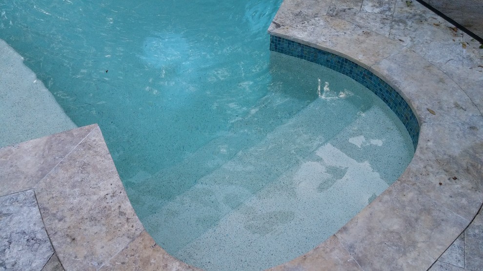 Inspiration for an arts and crafts pool in Tampa.