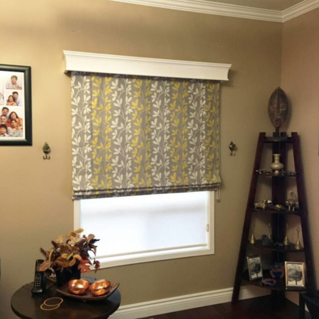 Roman Shade Solutions Contemporain Salon Toronto par Trendy