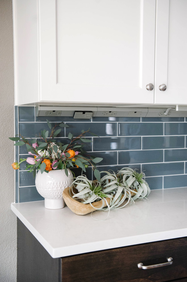 Transitional kitchen photo in Denver