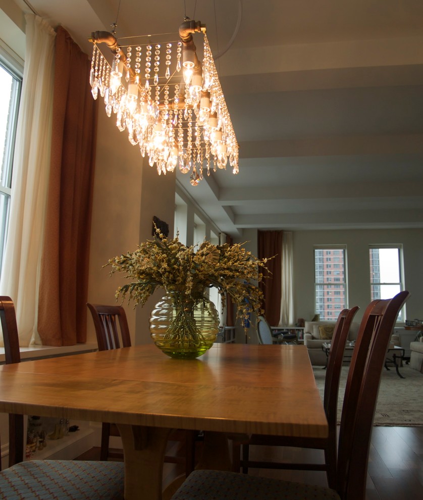 Design ideas for an industrial dining room in New York.