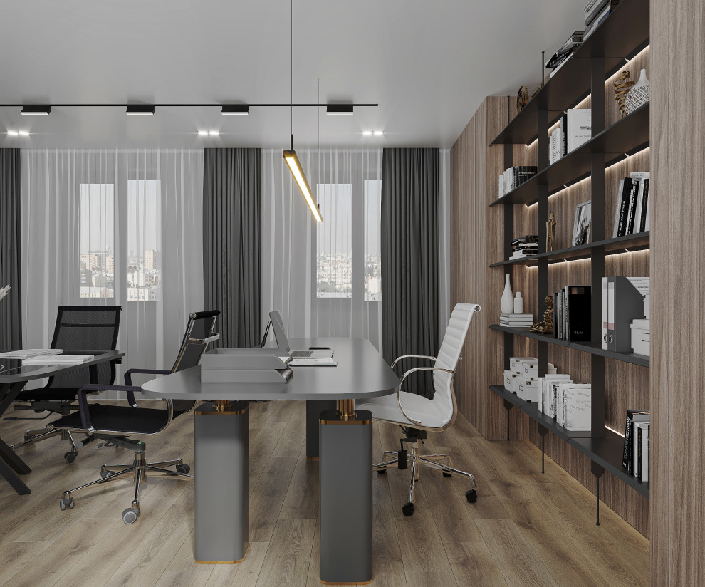 Дизайн-проект кабинета руководителя, зона отдыха  и санузла при кабинете