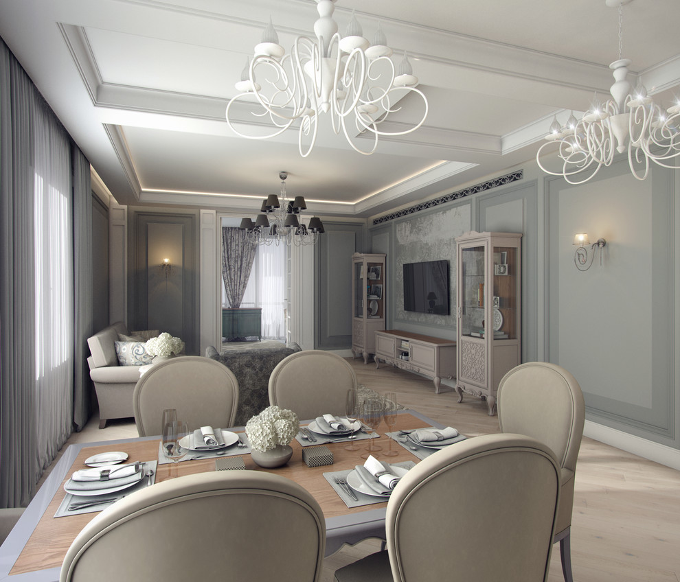 Проект интерьеров квартиры в стиле современной классики