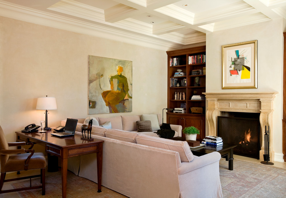 Transitional family room in San Francisco.