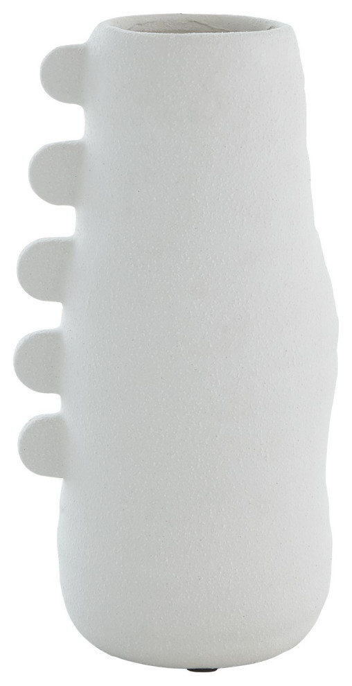 Primitive Porcelain Vase, White