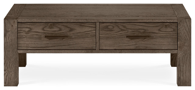 Tyler Dark Oak Coffee Table With Drawers Contemporary Tyler Dark Oak Coffee Table With Drawers