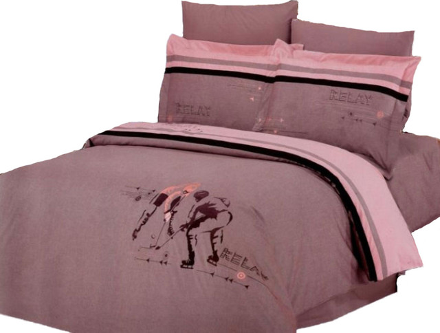 Le Vele Hockey Embroidered 6pc Duvet Cover Sheet Set Full Le Vele Hockey Embroidered 6pc Duvet Cover Sheet Set Full Queen Le129q