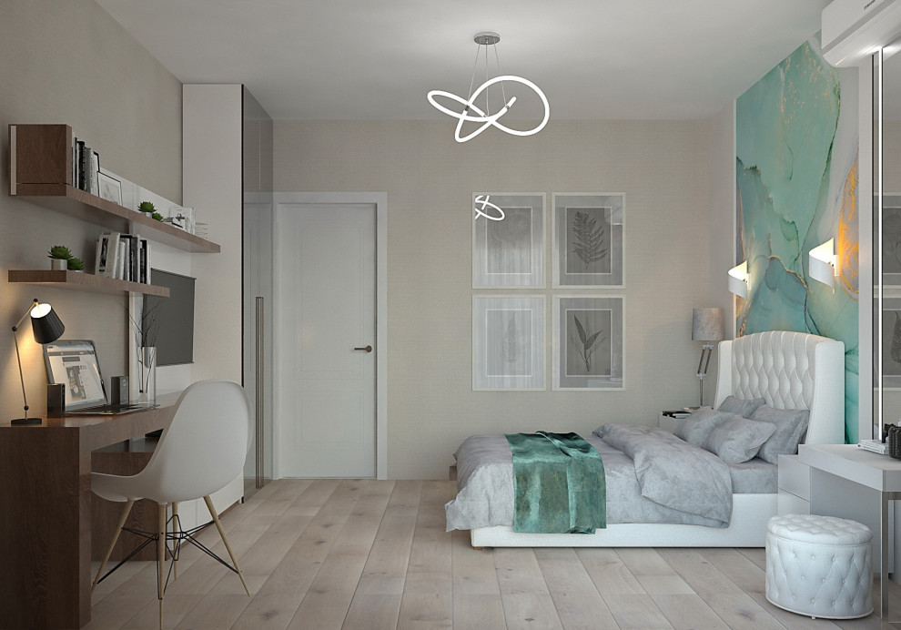 Спальня с рабочей зоной