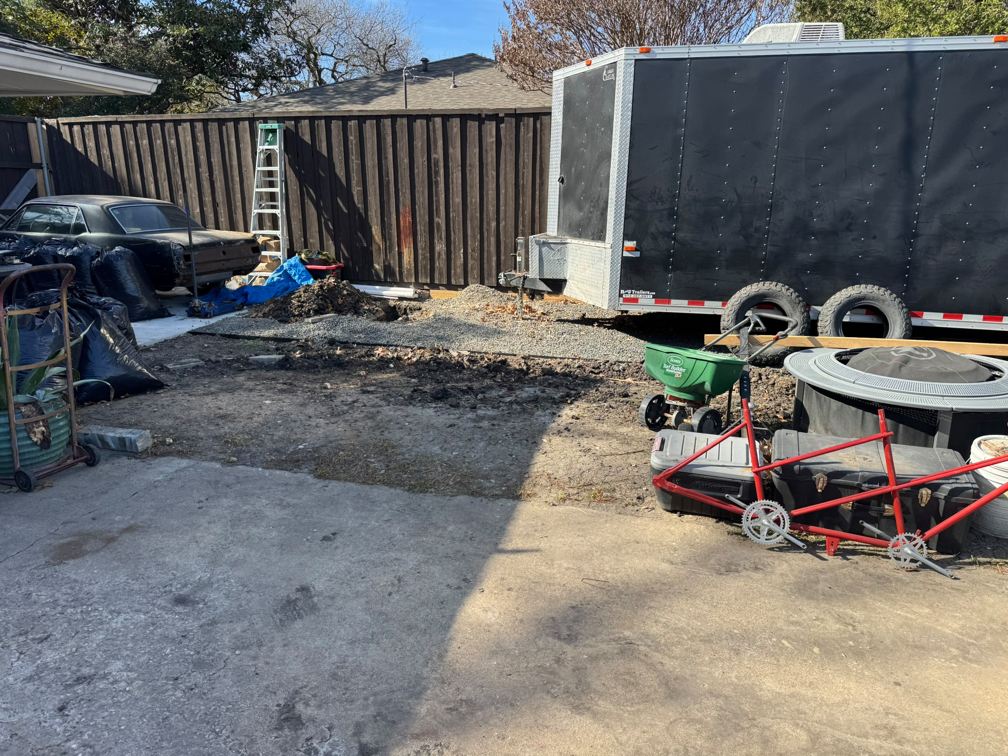 75244 - Preston Hollow - Garage Conversion, Garage Addition - BEFORE and AFTER